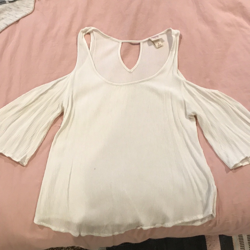 Open shoulder blouse